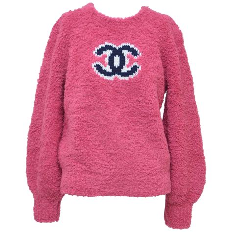 chanel pink logo sweater|chanel sleeveless sweater.